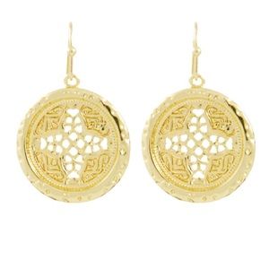 Rosette Medallion Earrings
